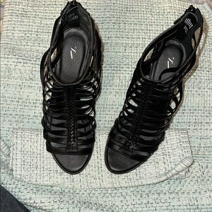 Elegant Black Strappy Heels